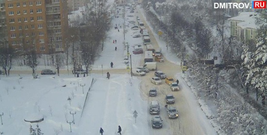 Снегопад Дмитров, 2018